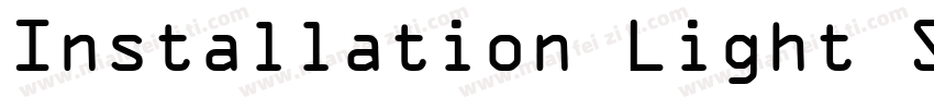 Installation Light SSi Thin Italic字体转换